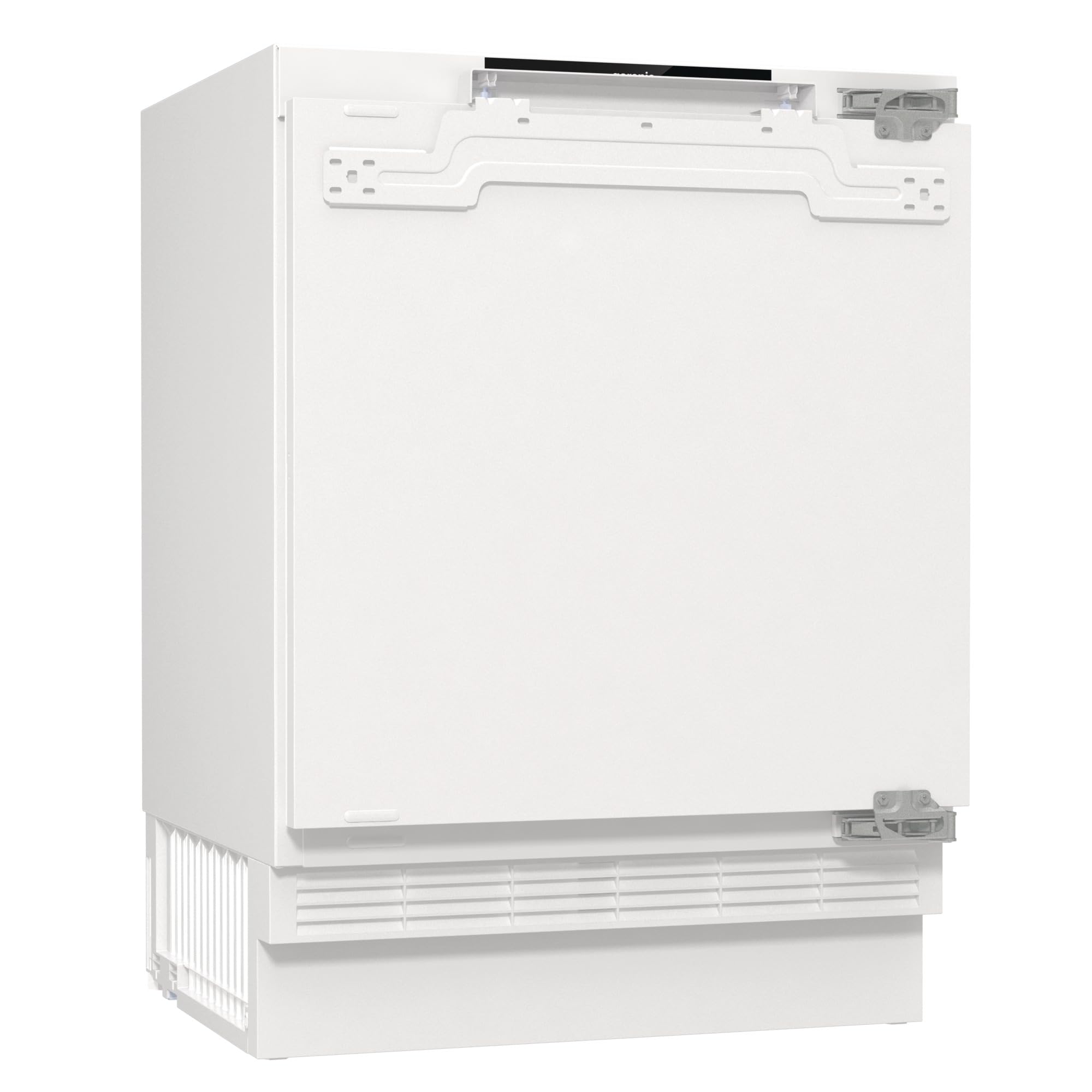 Gorenje RBIU609EA1 Unterbau-Tischkühlschrank,82cm Nische, 60cm Breite mit Gefrierfach, Festtürscharnier, 121 L(104 plus 17L), SuperCool, Digitale Display, BxHxT: 59,5×81,8×54,5 cm,Weiß
