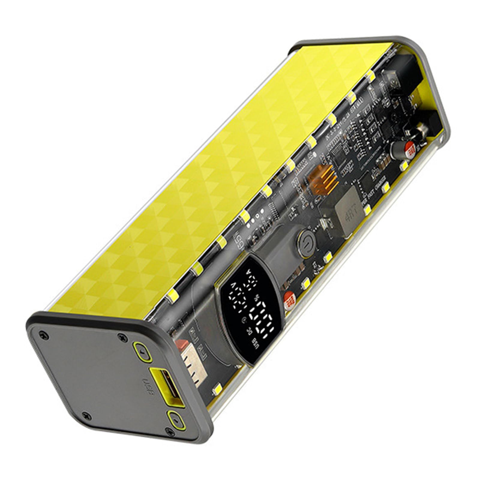 Kapazität 65 W Mobiles Netzteilgehäuse für 8 18650-Zellen mit Sicherheitsschutz Powerbank Gehäuse Shell Power Dog Akku