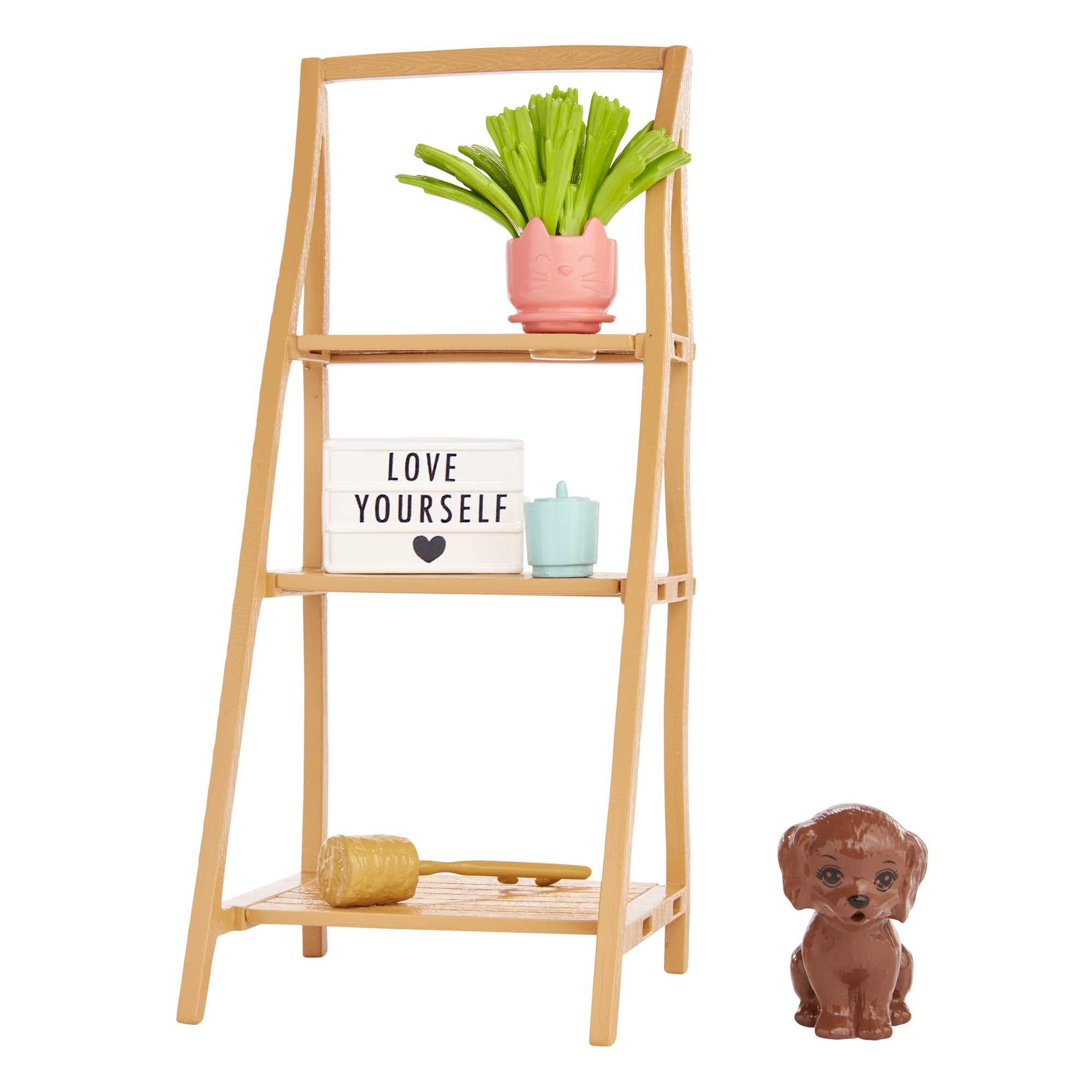 Spielset mit Barbie-Puppe mit Hündchen und Badewanne, Kinderspielzeug, Blond, farbenfrohe Konfettiseife und Zubehör, Thema Selbstfürsorge und Wellness, HKT92
