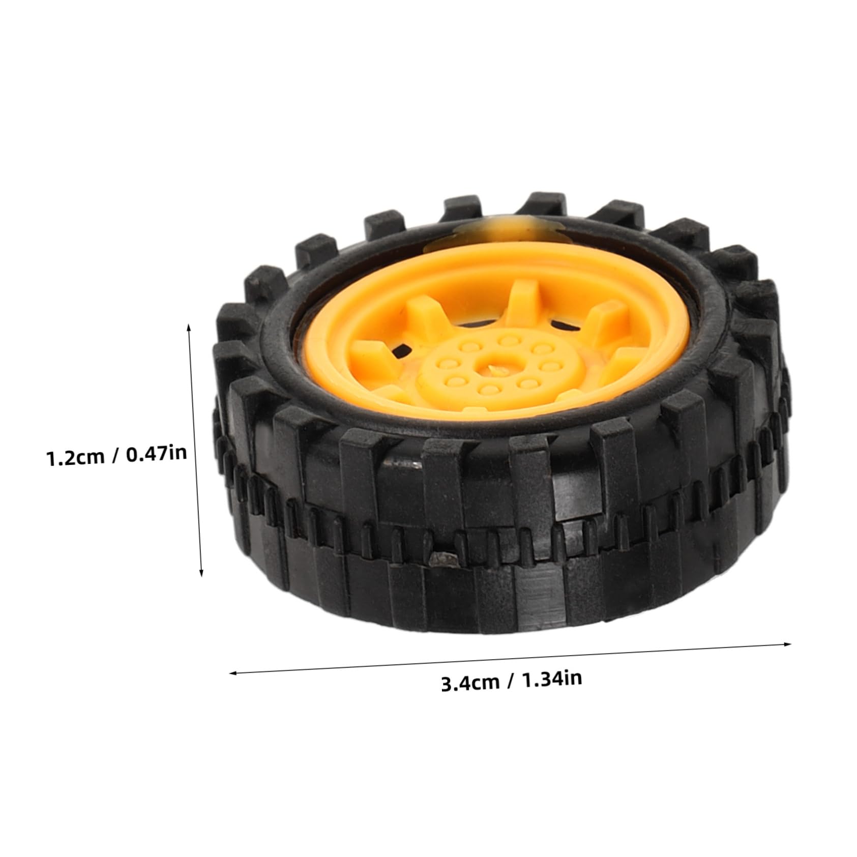 Kisangel DIY Car Wheel Accessories 32pcs Plastic Toy Wheels Replacement Parts for Boys and Girls' Car Building for Boys and Girls