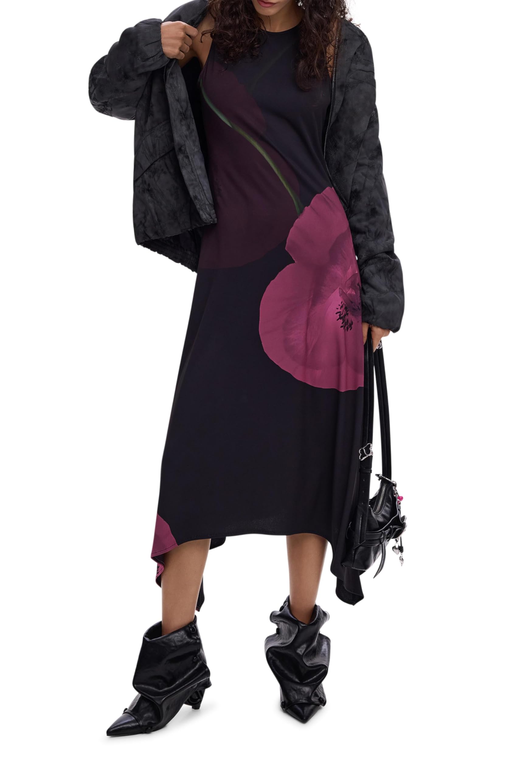 Desigual Black Dress Donna
