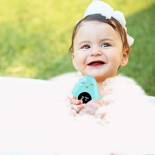 Miniatura 2 de Termómetro de baño para bebés, medidor de agua, medidor de dibujos animados, termómetro electrónico de bañera, monitor de temperatura flotante para