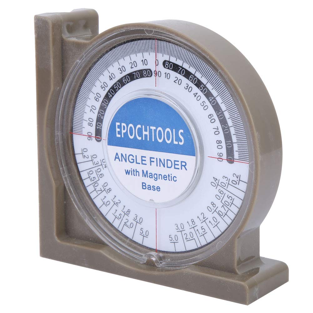 ABS Slope Inclinometer Angle Finder, Measuring Tool for Woodworking, Construction, 360 Degrees Multifunctional Slope Inclinometer Angle Finder Meter