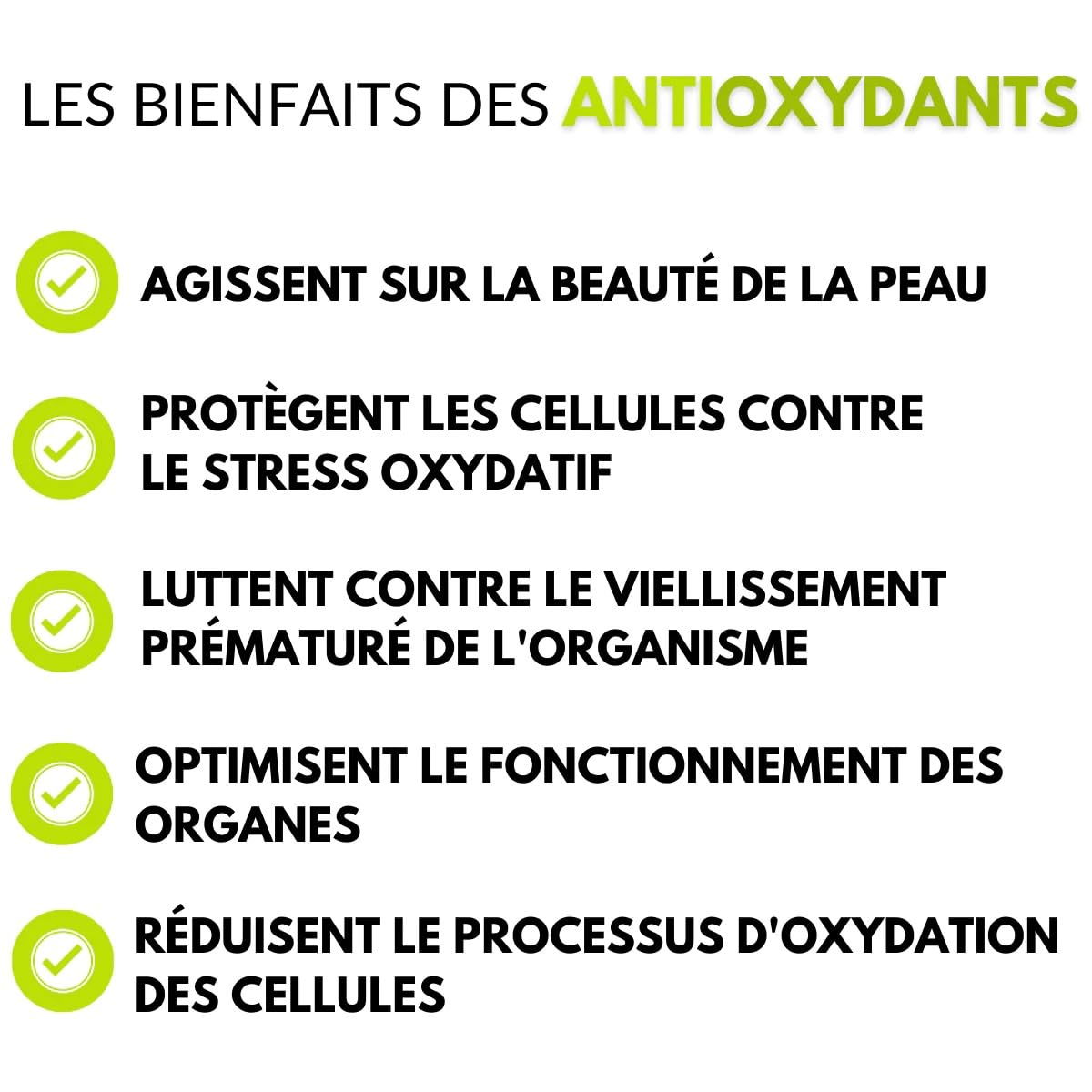 Antioxydants - 60 gélules | Protection cellulaire • Anti-âge | Glutathion, NAC, Q10, Vitamines | Lutte contre le vieillissement | Fabriqué en France | Nutrition pro
