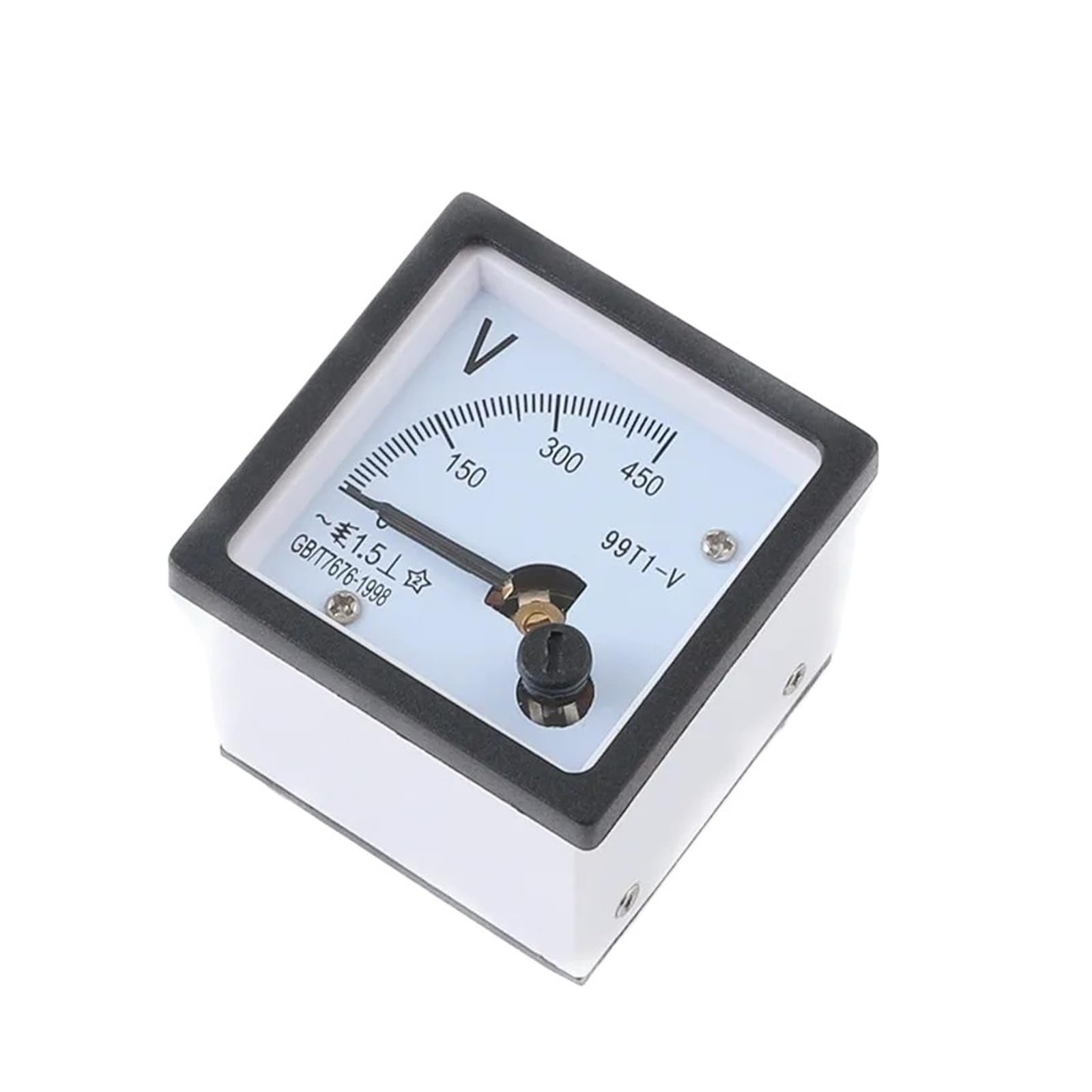 1 sztuka 99T1-V kwadratowy 48 x 48 mm 250 V/300V/450V/500V/600V/750V/1000 V, wskaźnik napięcia, woltomierz analogowy AC (450 V)