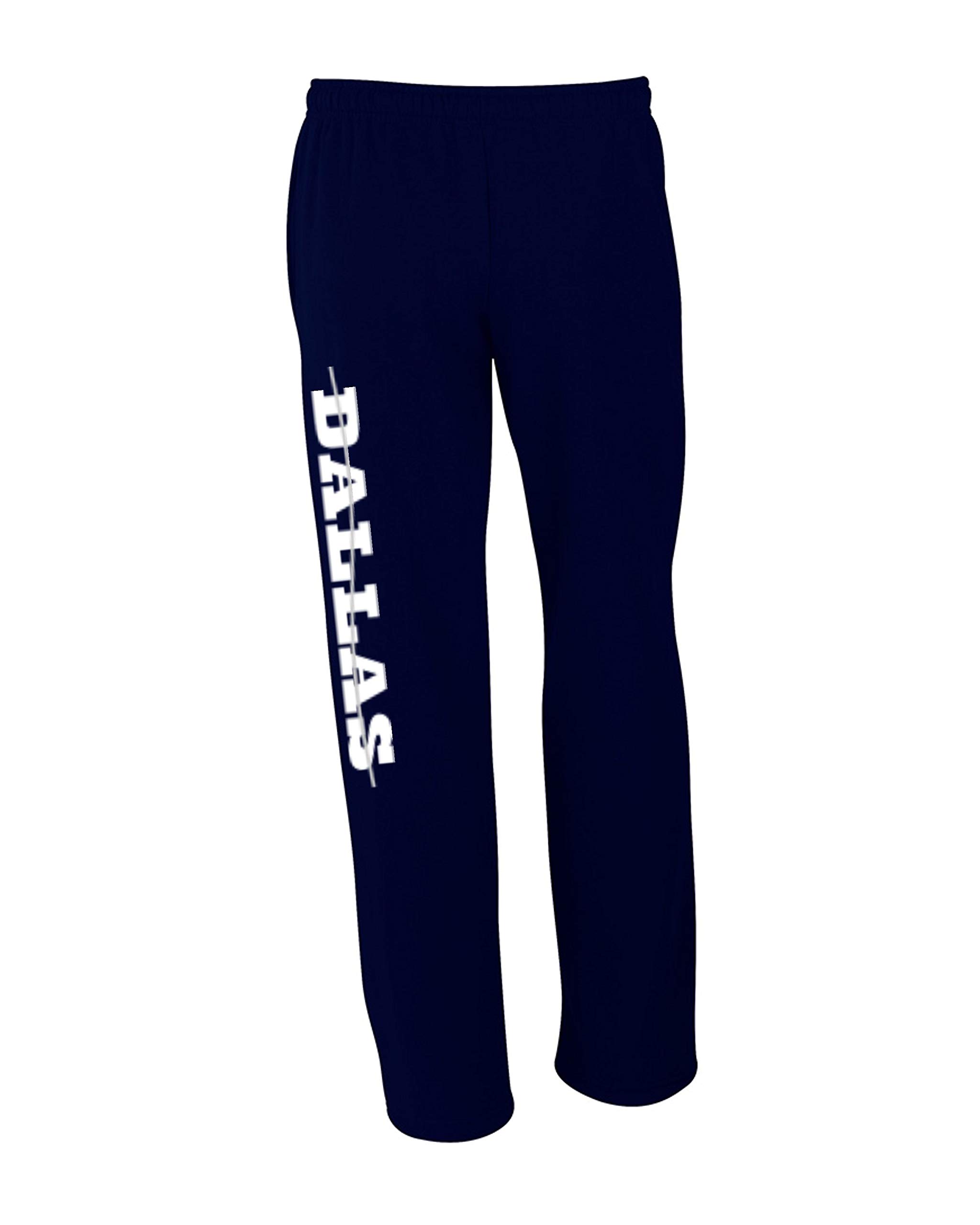Wallys Custom Apparel Dallas Sweatpants Navy Blue with Pockets Mens Small - XL