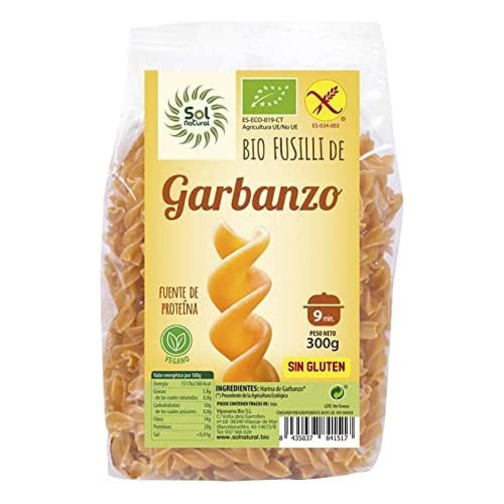 FUSILLI DE GARBANZO Bio SIN Gluten 300 g