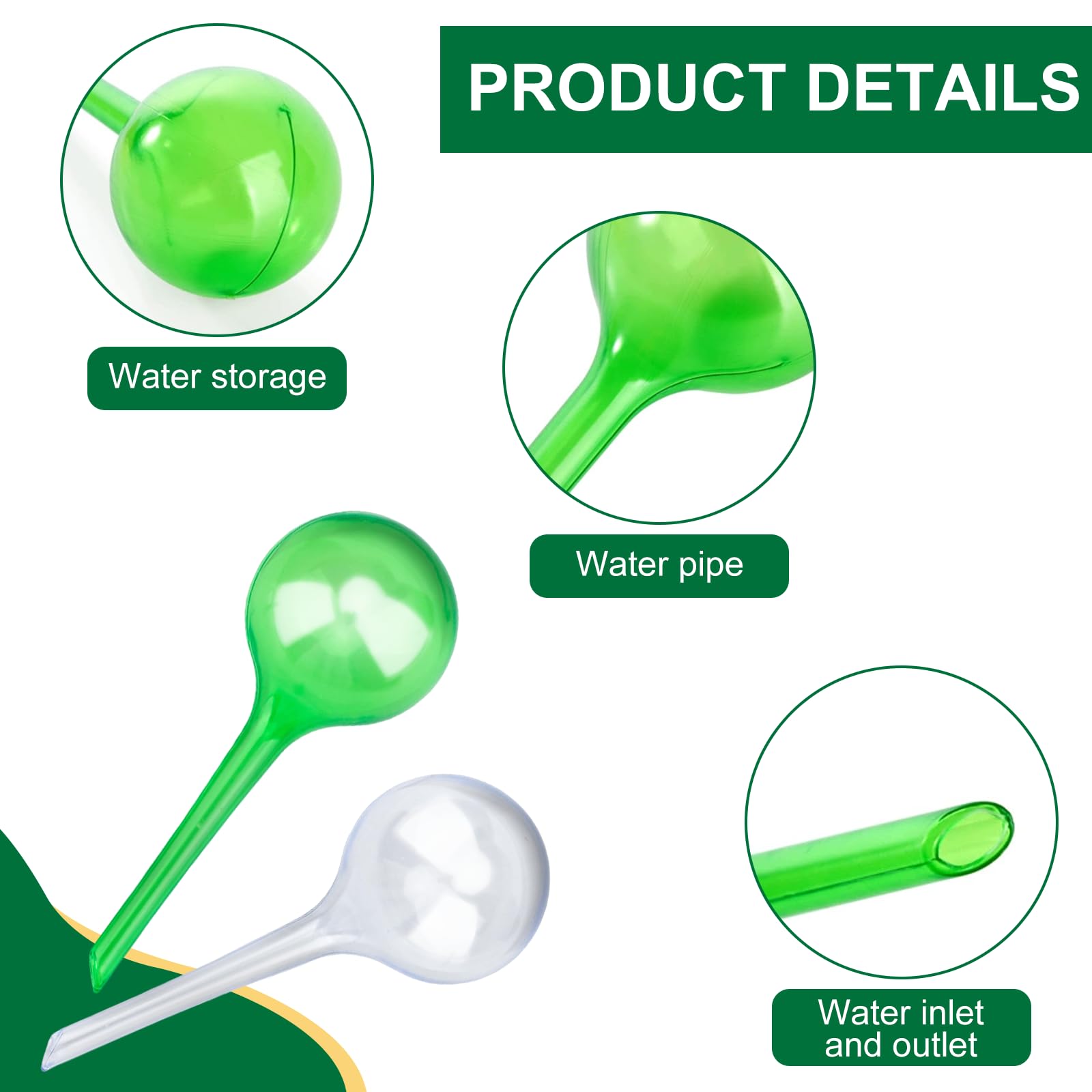 BBWELL 12 Boules D'Irrigation Automatique Pour Plantes - Arrosage Goutte à Goutte Pour Pot Et Jardin