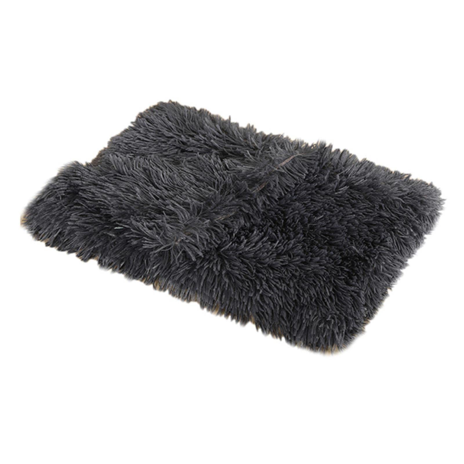 Couverture pour chien en peluche gris foncé UKKO M 78x54cm