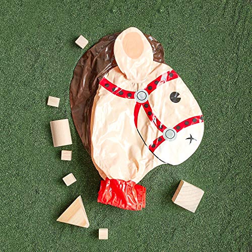 Gejoy GEJOY-INFLATABLE STICK-01 4 Pieces Inflatable Stick Horse Inflatable Horsehead Stick Balloon For Theme Birthday Party Decoration Supply thumb #5