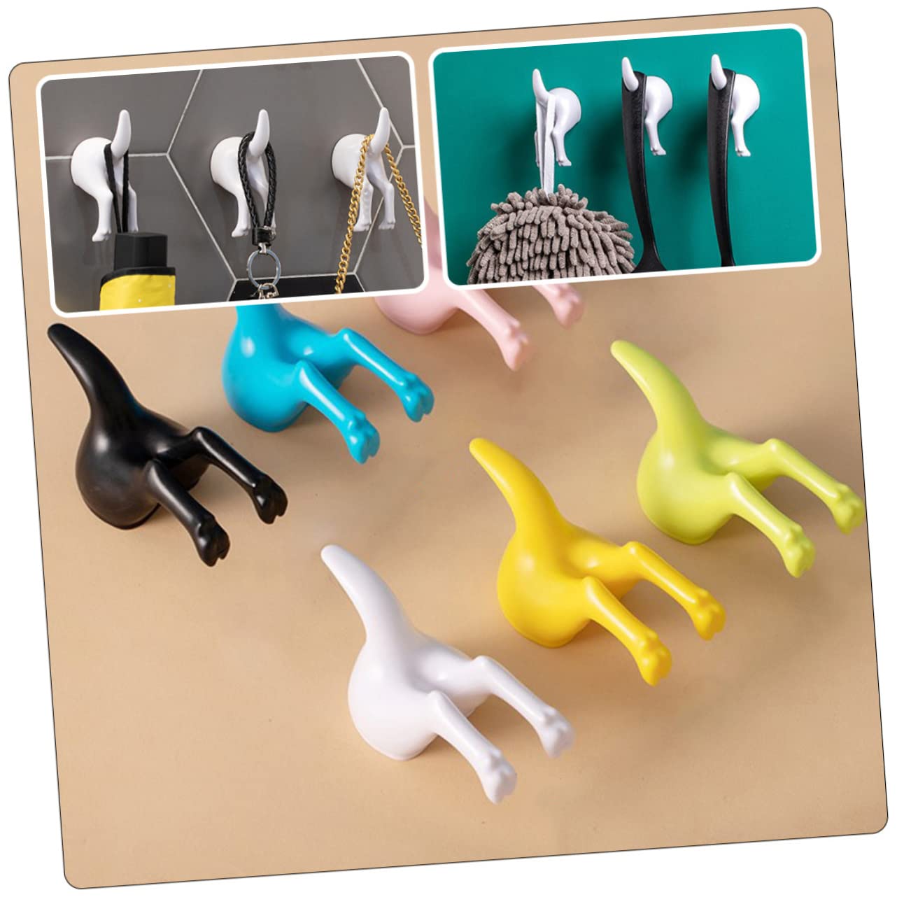 3 Series Gancho De Bata De Pared Creativo Gancho Funcional Ganchos De Toalla De Baño Manos Gancho De Toalla Ganchos De Pared Antiguos Ganchos Únicos Abdominales 5 Piezas X 3