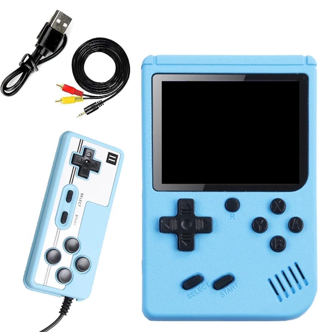 Console Portable Rétro 15 000+ Jeux – Écran 4″ Full HD, 128 Go, WiFi, 6h Autonomie (Blanc)