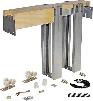 Johnson Hardware 1500 Series Commercial Grade Pocket Door Frame for 2x4 Stud Wall 36 Inch x 84 Inch