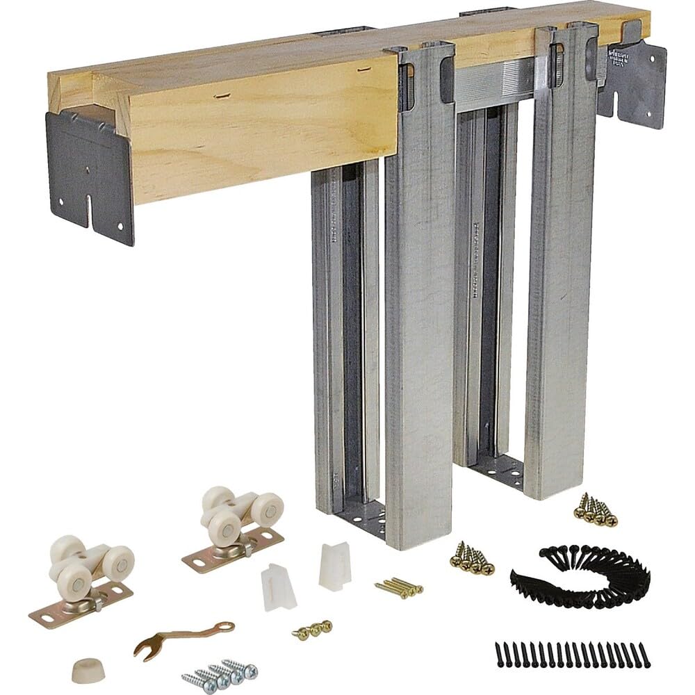 Johnson Hardware 1500 Series Commercial Grade Pocket Door Frame for 2x4 Stud Wall (36 Inch x 84 Inch)