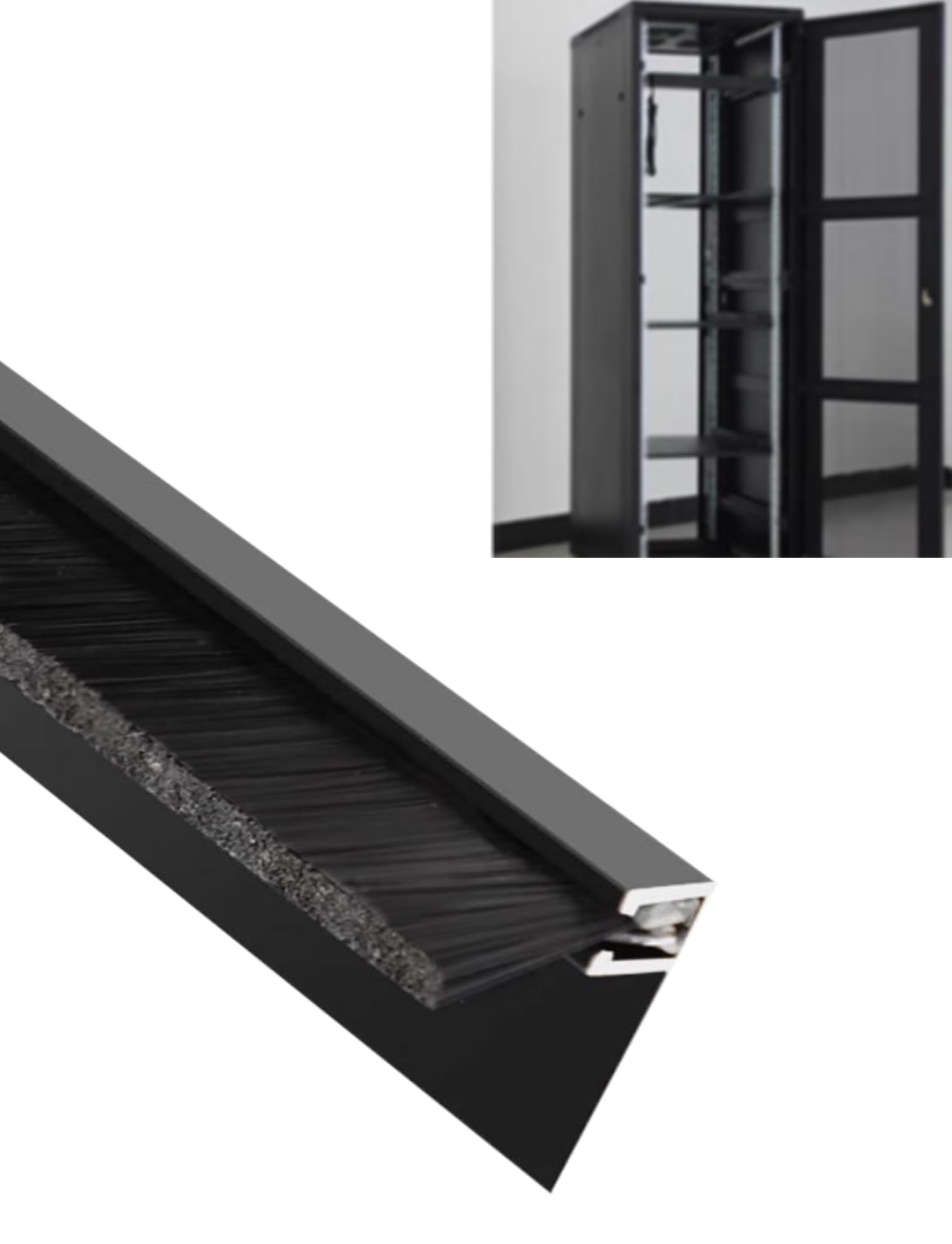 Szczotka paskowa, Szczotka paskowa ze stopu aluminium w kolorze czarnym, różne rozmiary, do czyszczenia sprzętu i obrabiarek(Length 150mm)