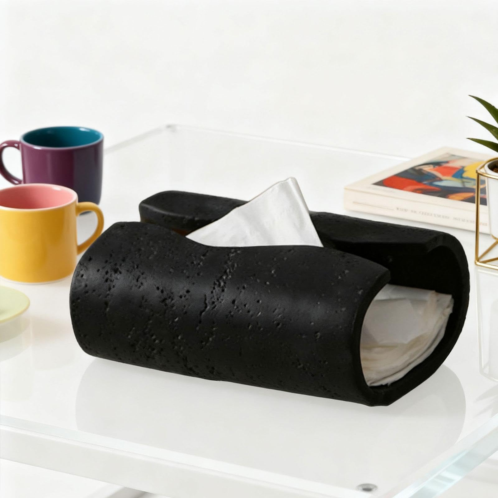 Porta Fazzoletti, Copri Scatola, Porta Fazzoletti, novità per La Decorazione della Casa, Accessori per Il Bagno, Dispenser di Carta, Porta Tovaglioli, Nero