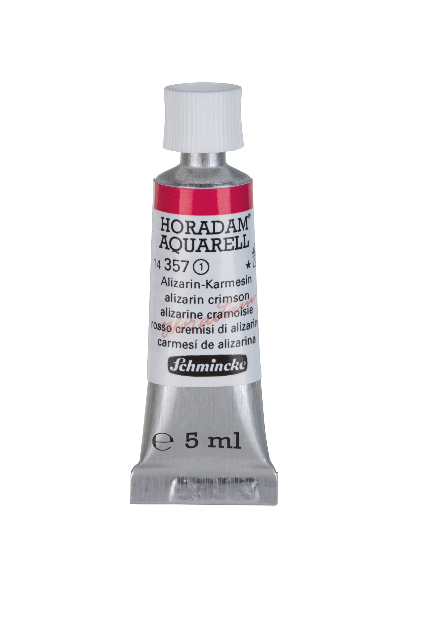 Schmincke 357 Alizarin Crimson - Horadam® Aquarell - Finest Artists' Watercolours, Alizarin Crimson - 5 Ml