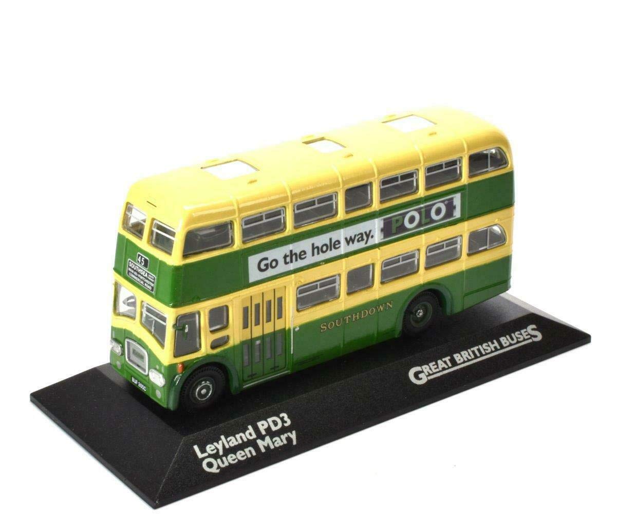 LEYLAND PD3 QUEEN MARY MODEL BUS SOUTHDOWN 1:76 SCALE CORGI OOC PORTSMOUTH K8