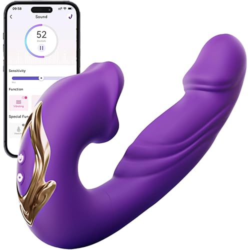 2025 Upgrade Mode New Realistic Adult for Women Today Silent Thrusting Stimulation with Strong Suction Cup for Hands Free Play for Women Pleasure M2172W Base (Purple)
