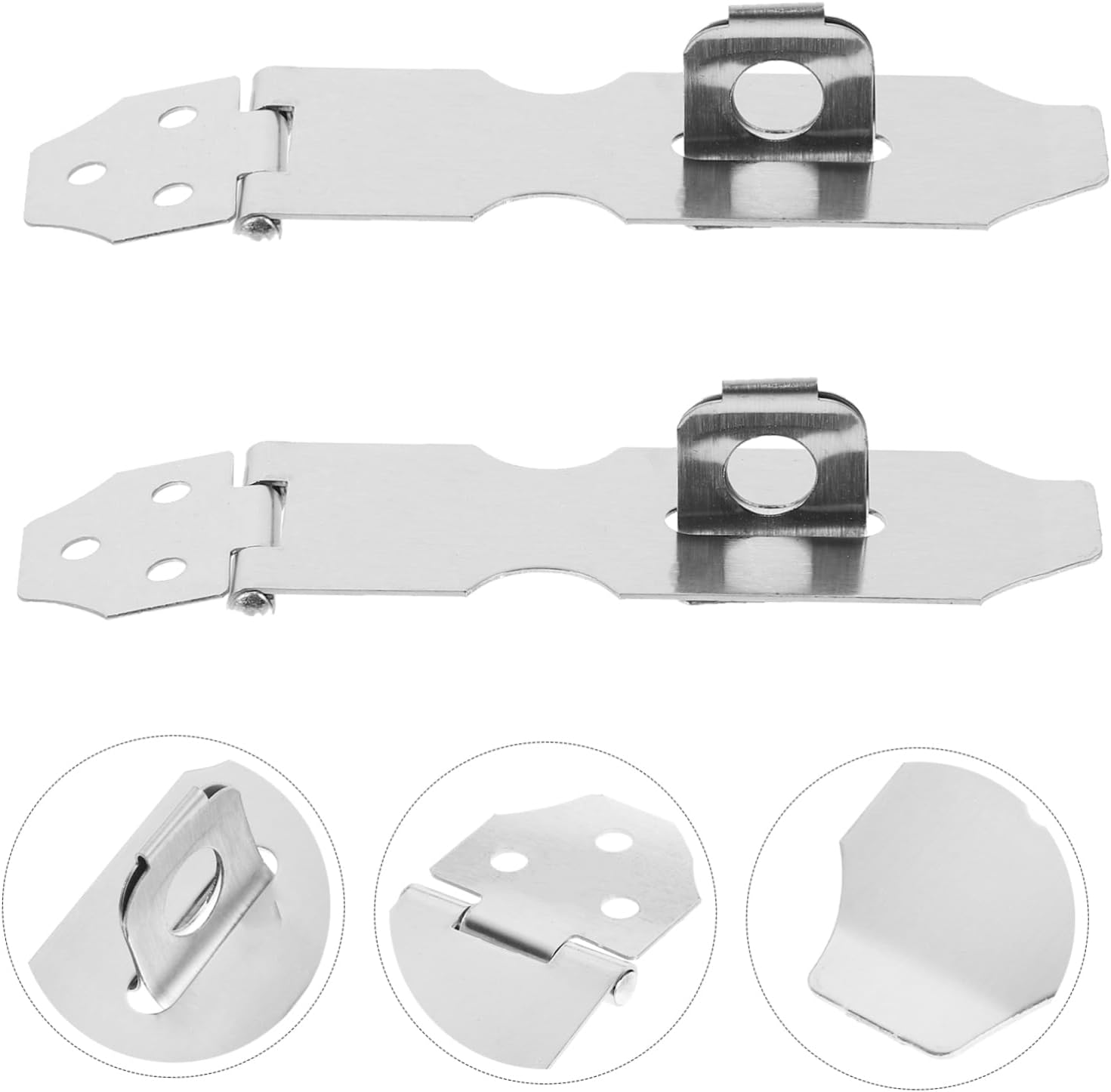 DOITOOL 32pcs Heavy Duty Hasp Latch for Barn Doors Cabinets and Buckle Unique Design for Versatile Use and Easy Installation