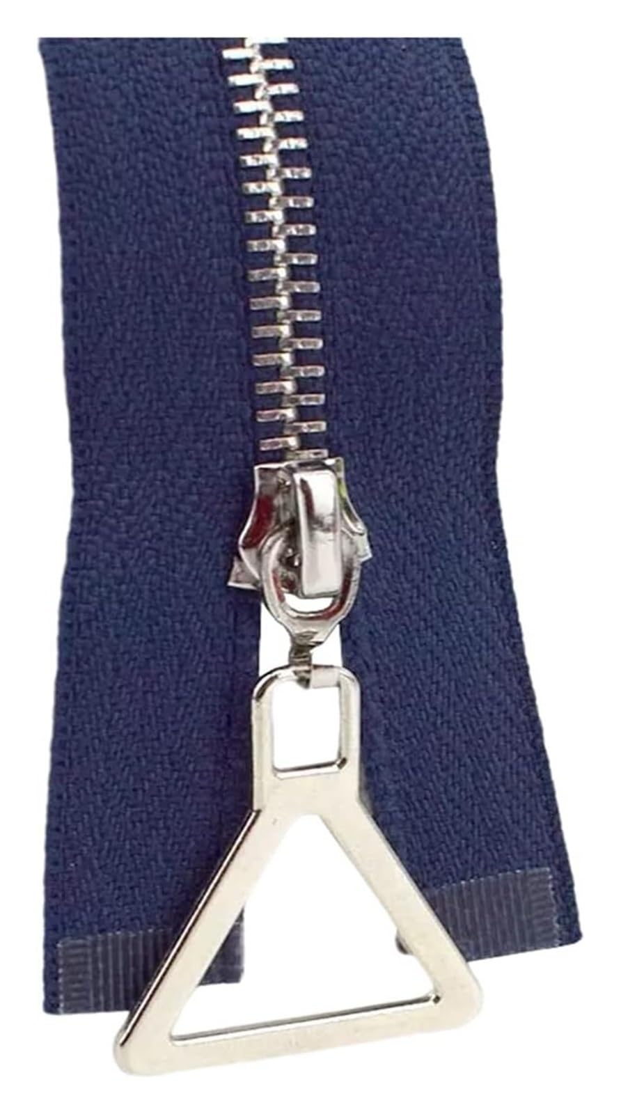 Reißverschluss, 2 Stück 3# Metallreißverschlüsse 15–70 cm geschlossene/offene Reißverschlüsse Kleidersack Reparatur DIY Zubehör(Navy Bluesilver,ClosedEnd20cm)