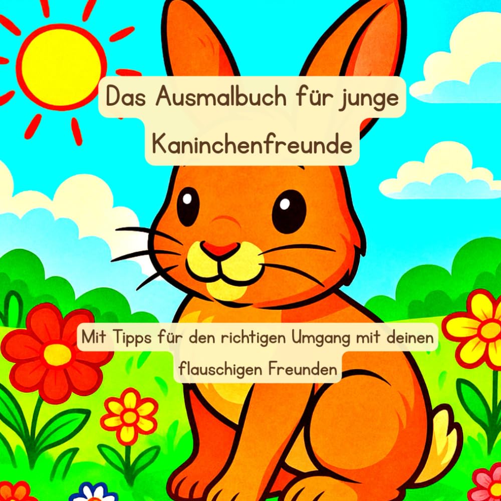 Das Ausmalbuch für junge Kaninchenfreunde: Mit Tipps für den richtigen Umgang mit deinen flauschigen Freunden (Tierfreunde entdecken…)