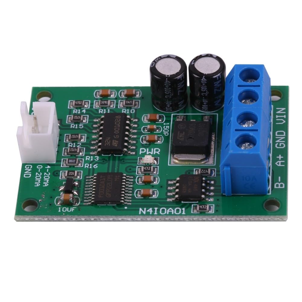 Modulo corrente da RS485 a DAC, DC 12V 24V Convertitore da RS485 a 4-20mA Controllo comando MODBUS RTU