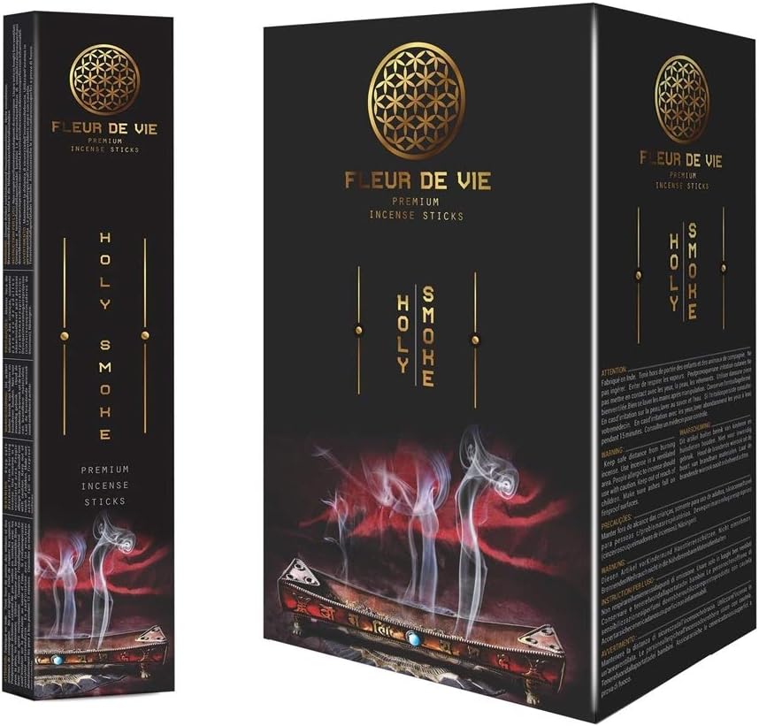 Fleur de Vie Handcrafted Authentic Chic Incense Scents (Box of 12x15 Sticks) (White Lotus)