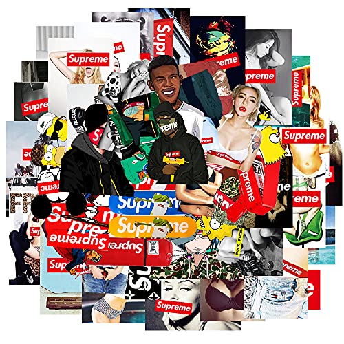 100 Stück Coole Marke Skateboard Aufkleber für Wasserflasche Laptop Gepäck Motorrad, Skateboarding Aufkleber Aufkleber für Teenager Jungen Erwachsene