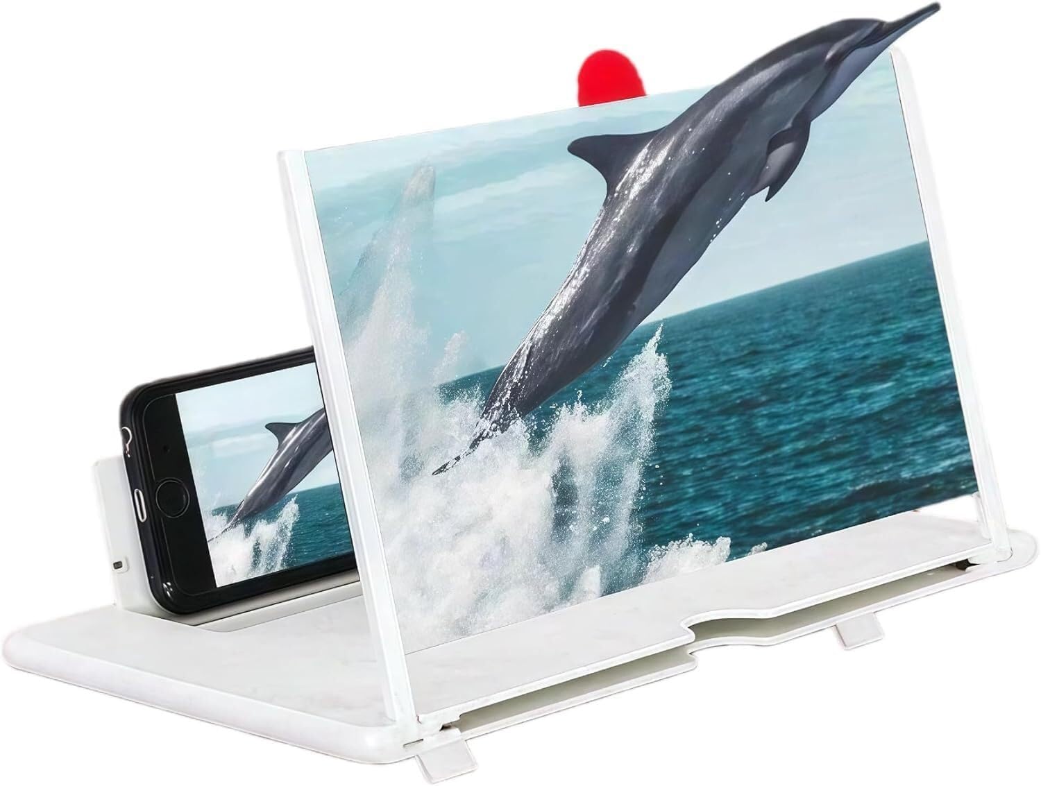 Lupa para teléfono móvil 2026, proyector de lupa 3D Ultra-HD, ampliador de pantalla para teléfono celular, lupa plegable para teléfonos móviles compatible con todos los teléfonos 12025VC