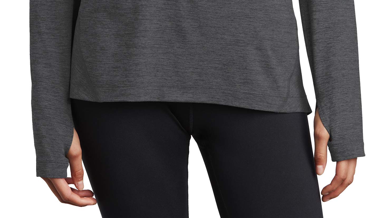 Yoga Clothing For You Women's 'Namast’ay In Bed' Tee Shirt - Heather Tri-Blend With Metallic Silver Ink, Cuffed Sleeves