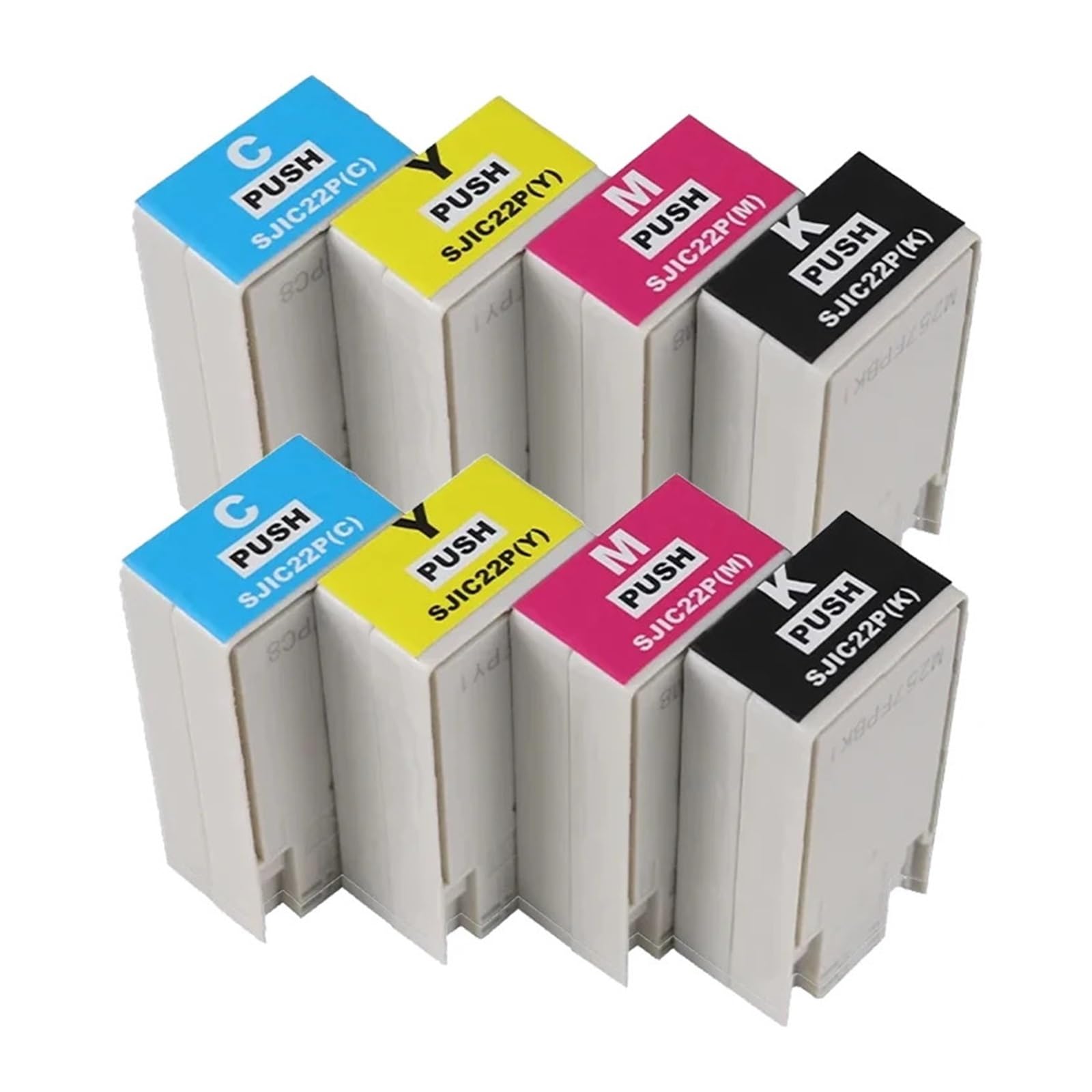 SJIC22P Cartuccia Inchiostro Pigmento Compatibile Con Epson TM-C3500 | Stampa di etichette, uso in ufficio, marcatura chiara, fornitura di inchiostro stabile, facile sostituzione(2set)