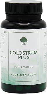 Colostrum Plus | Bovine Colostrum from Grass-fed Cows | min 50% IgG Level | 60 Capsules | G&G Vitamins