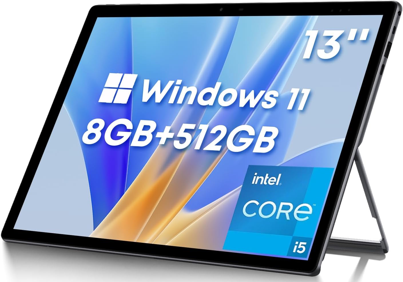 2025 CHUWI Hi10 Max Windows 11 Tablet 12.96", 512GB SSD 12GB LPDDR5, Intel N150(up to 3.6GHz), IPS FHD 3K Touchscreen Tablets, WiFi 6, Bluetooth 5.2, 8MP AF Camera, HDMI, USB 3.2, Type-C, with Case