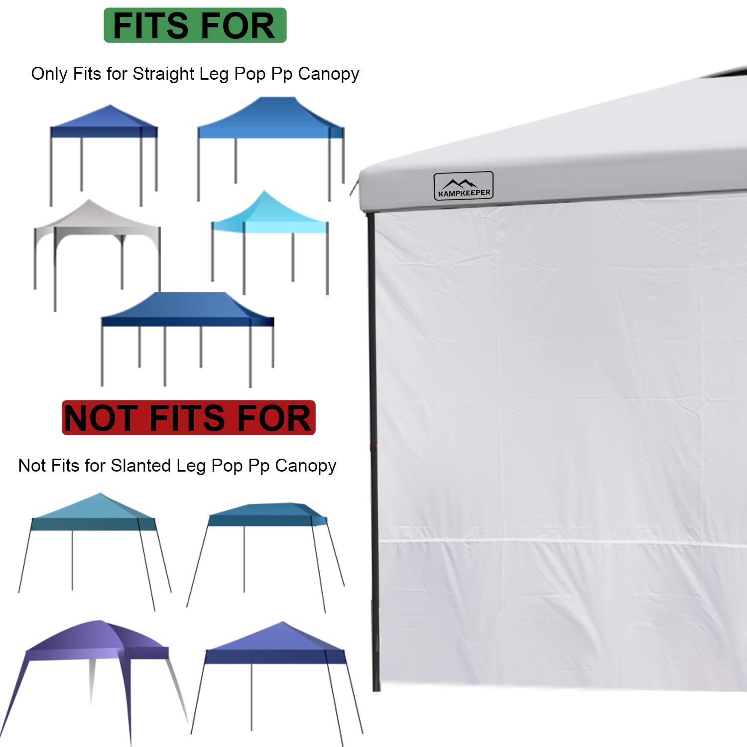 Toldo instantáneo para toldo desplegable de 10 x 10 pulgadas, color blanco 4