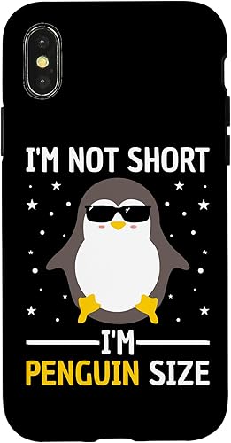 Miniatura 7 de Funda divertida para iPhone 11 I'm Not Short I'm Penguin para hombres y mujeres, diseño divertido de pingüinos