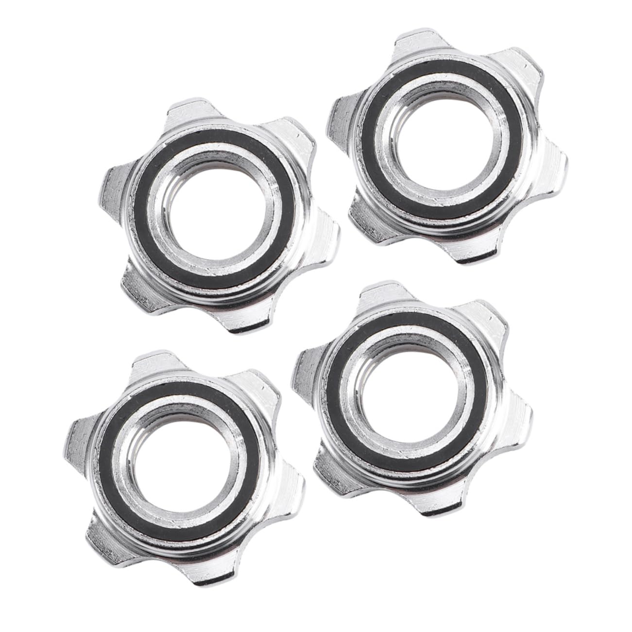 ibasenice 4Pcs Collar Security Nut for Dumbbells and Barbells Slip Design for Weight Lifting Compact and Durable for Home Gym and Fitness