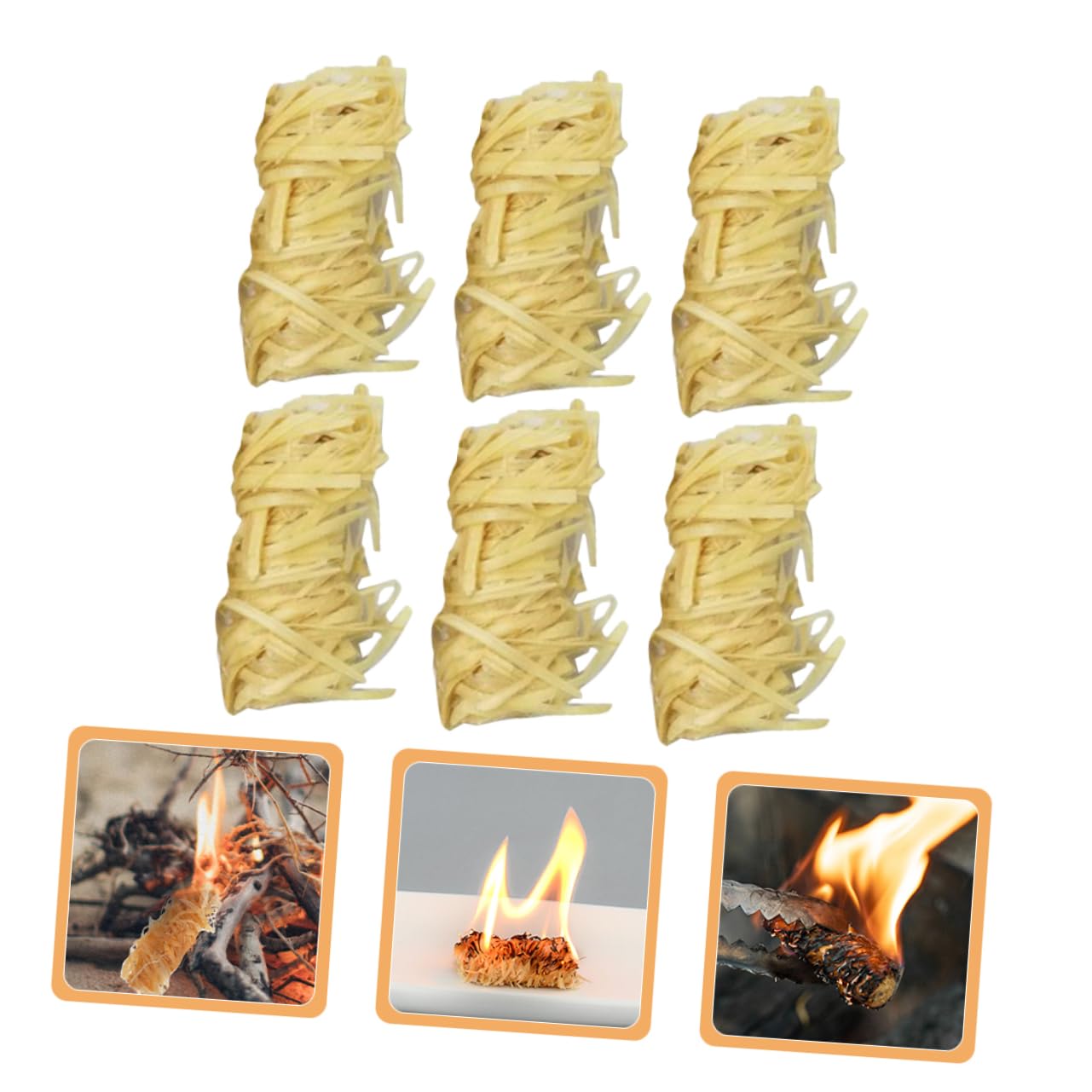 50 Accendifuoco in Legno Naturale Accendifuoco in Legno A Carbonella Infiammabile Rapida per Barbecue Campeggio E Esterni