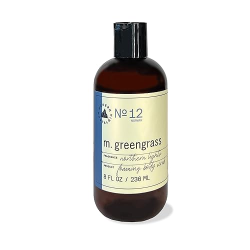 m. greengrass Exfoliante corporal - Exfoliante en gel espumoso - Limpiador para mujeres y hombres - Removedor de piel muerta - Ilumina y suaviza -