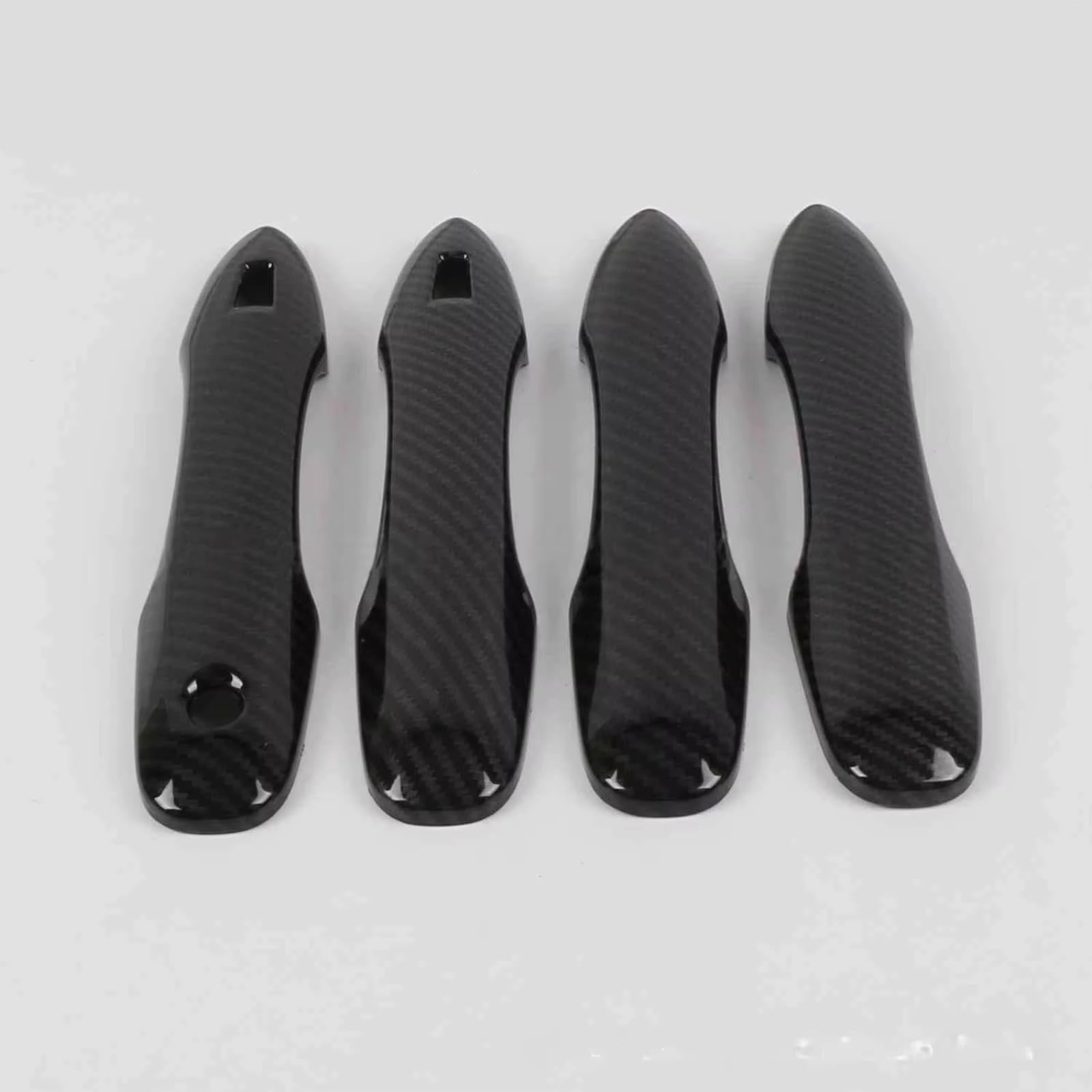 Qdzvalumv Black Car Door Handles Cover Shell Compatible With Toyota For Corolla 2019-2023 Car Exterior Door Handle Sticker Decoration Outer Modification Trim Protector Set(Black)