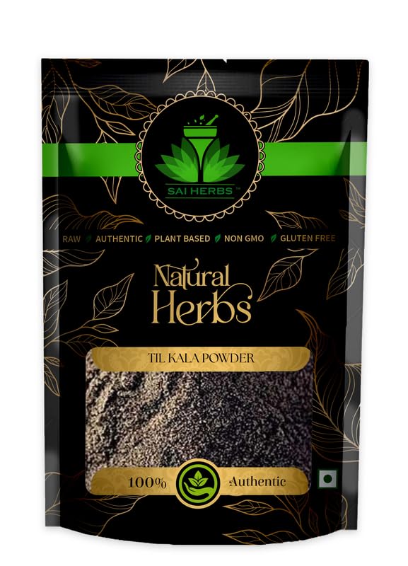 SAI HERBS Natural Black Sesame Seeds Powder | Kaale Til for Weight Loss And Eating Unhulled | Tal | Indian Spice | 100% Pure & Natural (100 Grams) (B09Z6LYXW3) Amazon Price History, Amazon Price Tracker