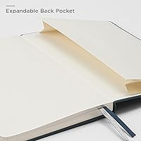 Vista 5 de &And Per Se Lined Journal and Pen Set, A5 Leather Hardcover Notebook with Pen & Stationary Set, 160 Pages 100GSM Thick Ruled Paper Journal for