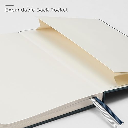 Miniatura 5 de Juego de diario y bolígrafo de cuero forrado A5 para mujeres y hombres, caja de regalo incluida, cuaderno de tapa dura con 160 páginas, papel grueso