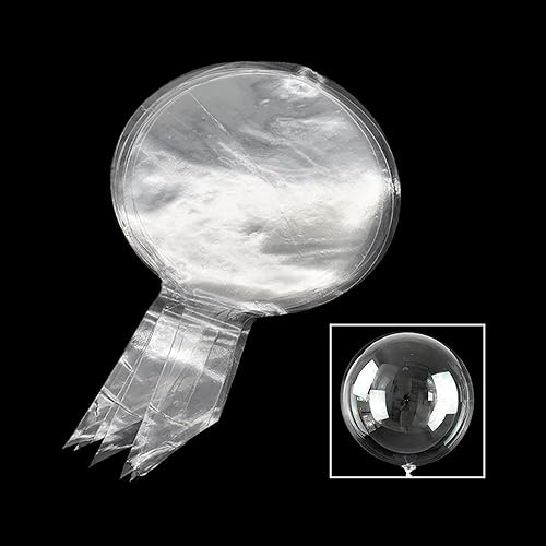 Miniatura 9 de 10 globos transparentes Bobo de 18/20/22/24 pulgadas, globos inflables transparentes para helio, fiesta de cumpleaños, baby shower, decoración de