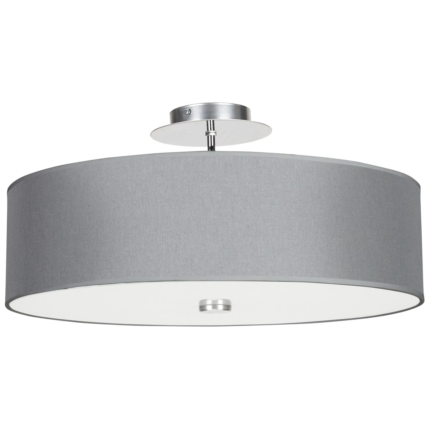 Licht-Erlebnisse Deckenlampe groß E27 je max. 60W 230V Deckenleuchte modern Stoffschirm Wohnzimmer Beleuchtung Lampe Küche Schlafzimmer