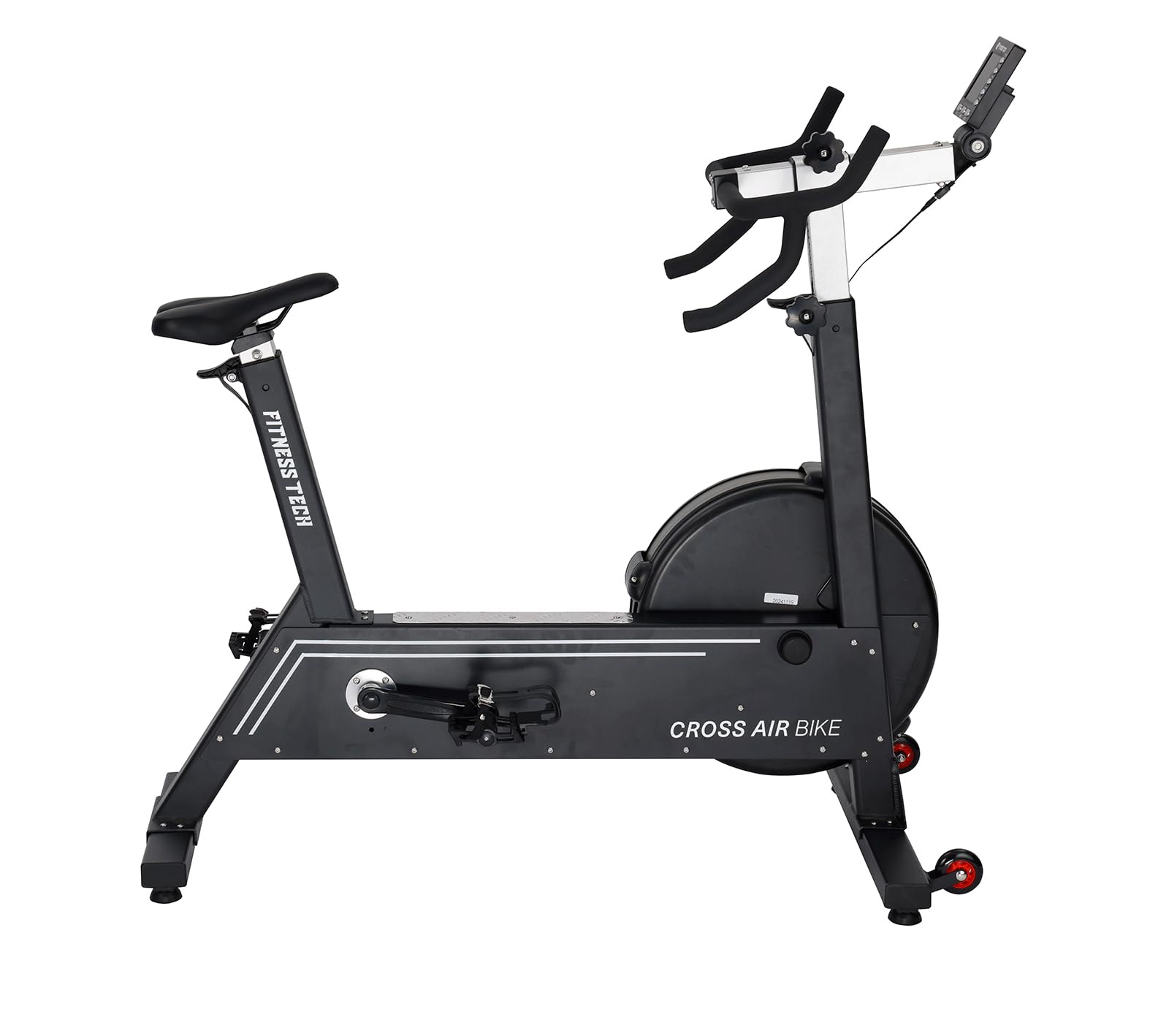 Bicicleta Estática Cross Air Bike Profesional | Sistema de Resistencia por Aire, 10 Niveles de Resistencia, Cardio de Alta Intensidad, 34 Kg
