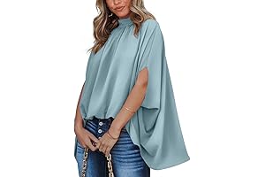 Women's Trendy High-Low Hemline Batwing Top