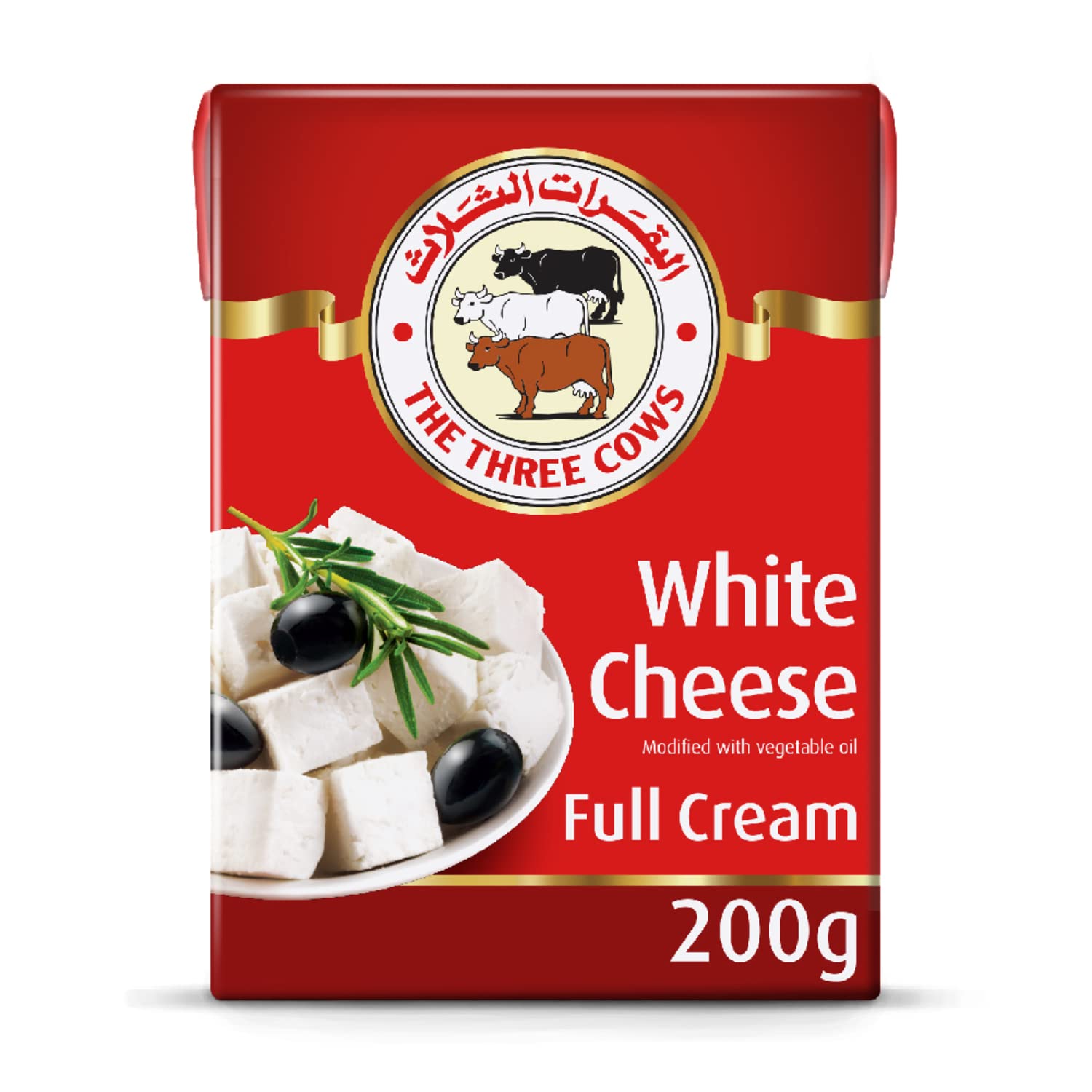 EVS The Three Cows White Cheese Full Cream 200g