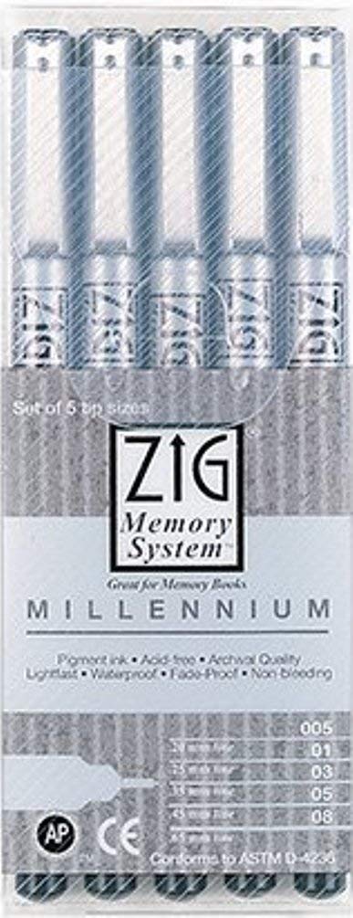 EK Success Zig Millennium Collection 5 Size Multi-Pack