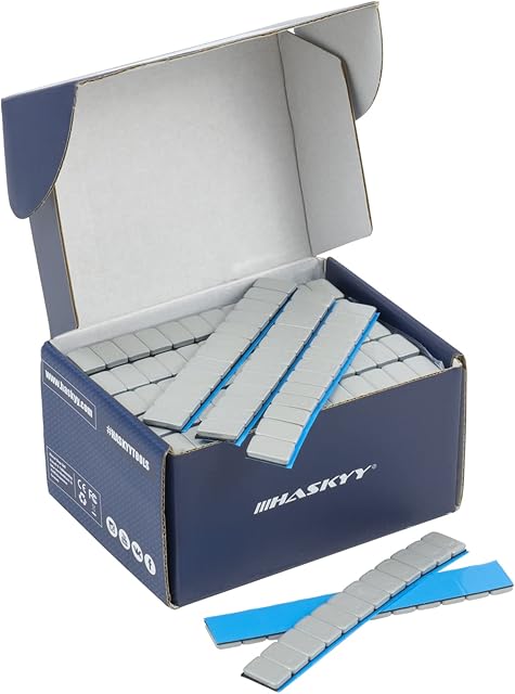 50 wheel weights strick-on weights Steel weights I 50 Self-Adhesive bars 12 * 5g I zinc plated & plastic coated